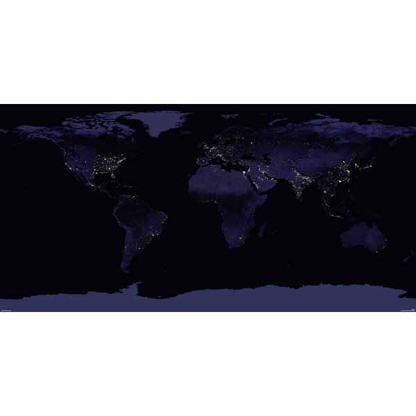 Weltkarte XXL Earth at Night