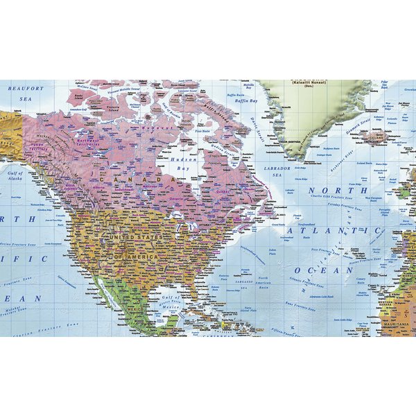 Weltkarte Poster Flaggen