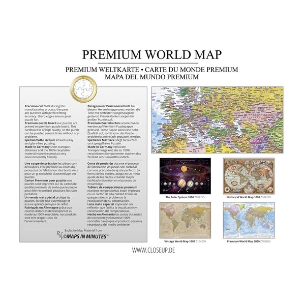 Weltkarte Puzzle 1000 Teile